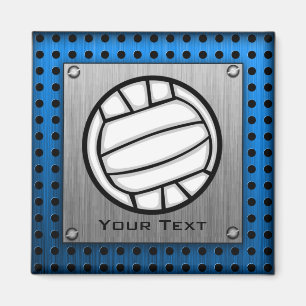 Brushed Metall utseende Volleyball Magnet