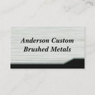 Brushed Metall Visitkort