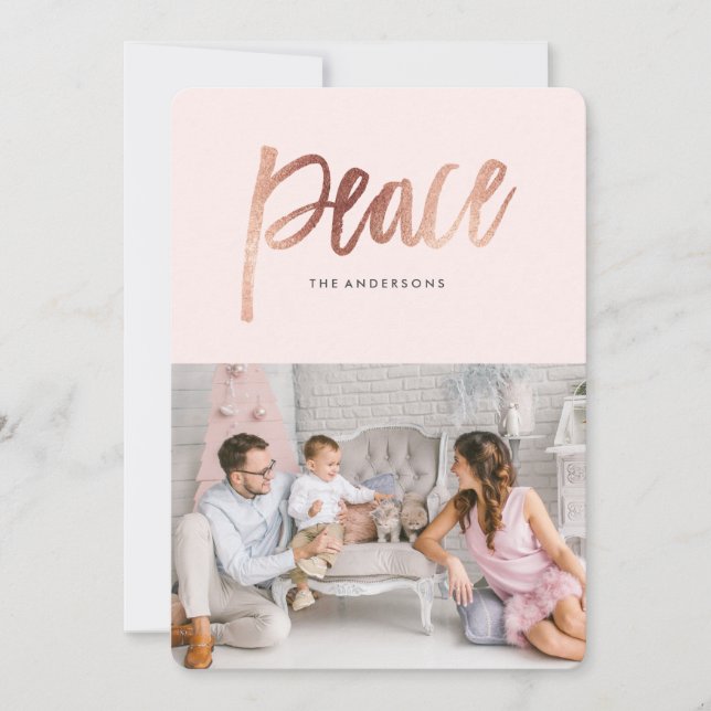 Brushed Peace Julkort (Framsida)