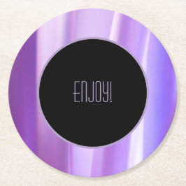 Brushed Petals Lavender Papper Underlägg | Elegant