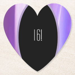 Brushed Petals Lavender Papper Underlägg | Elegant