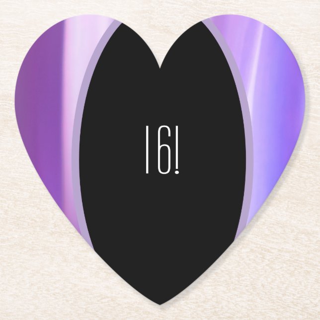 Brushed Petals Lavender Papper Underlägg | Elegant (Framsida)