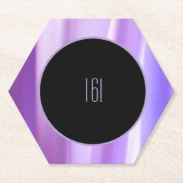 Brushed Petals Lavender Papper Underlägg | Elegant