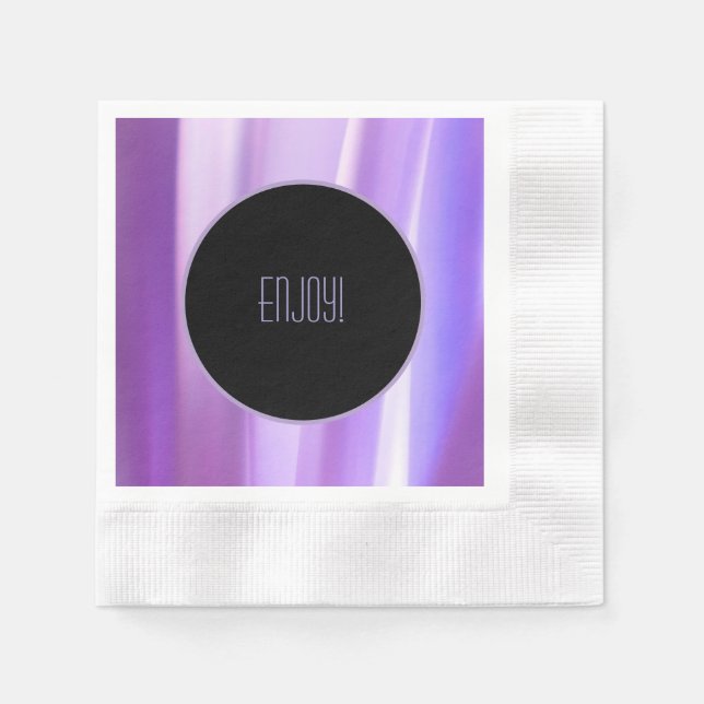 Brushed Petals Lavender Pappersservett | Elegant F (Framsidan)