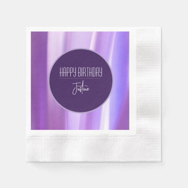 Brushed Petals Lavender Pappersservett | Elegant F (Framsidan)