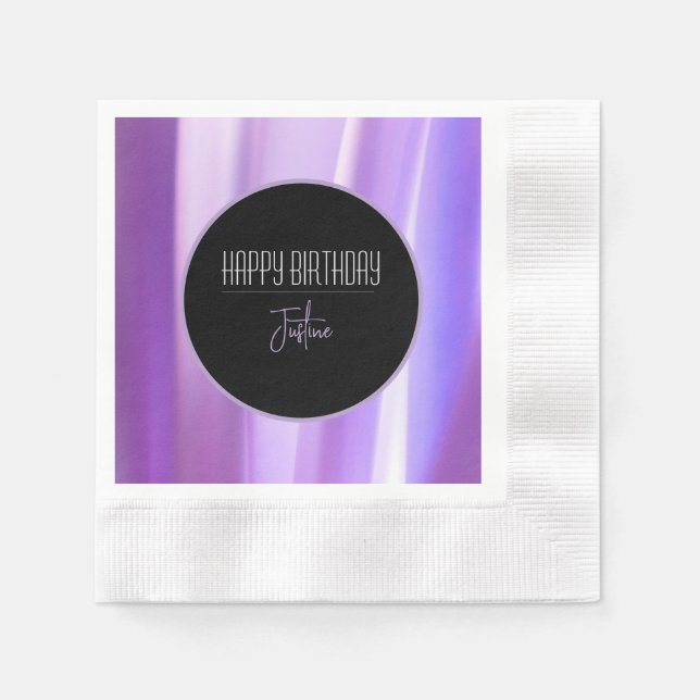 Brushed Petals Lavender Pappersservett | Elegant F (Framsidan)