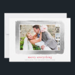 BRUSHED SILVER RAM, modernt, lätt, enkel, liten Julkort<br><div class="desc">*** FAUX SILVER EFFECT ÄR ETT DIGITAL BILD *** by kat masard >> kat@simplysweetPAPERIE.com << Skicka och extra speciellt meddelande med stil och pizzazz i år... Personlig med dina detaljer och foton som mina moderna helgdag säkert kommer att klara sig ut från hälsning som dina vänner och familj kommer att...</div>