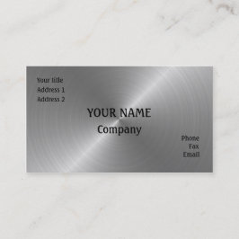 Brushed stålsätter visitkort