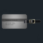 Brushed Steel Two Shades Bagagebricka<br><div class="desc">Brushed Steel Two Shades</div>