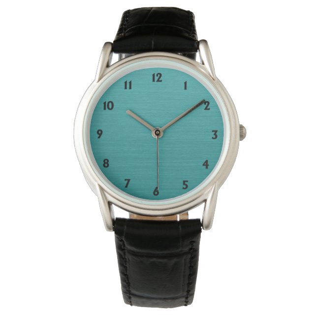Brushed Teal Metall Se kash001 Armbandsur (Framsida)