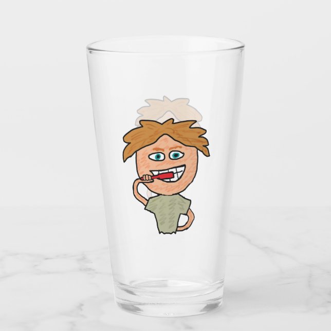 Brushing Teeth Glaskopp (Framsida)