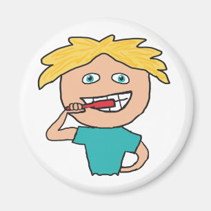 Brushing Teeth Magnet