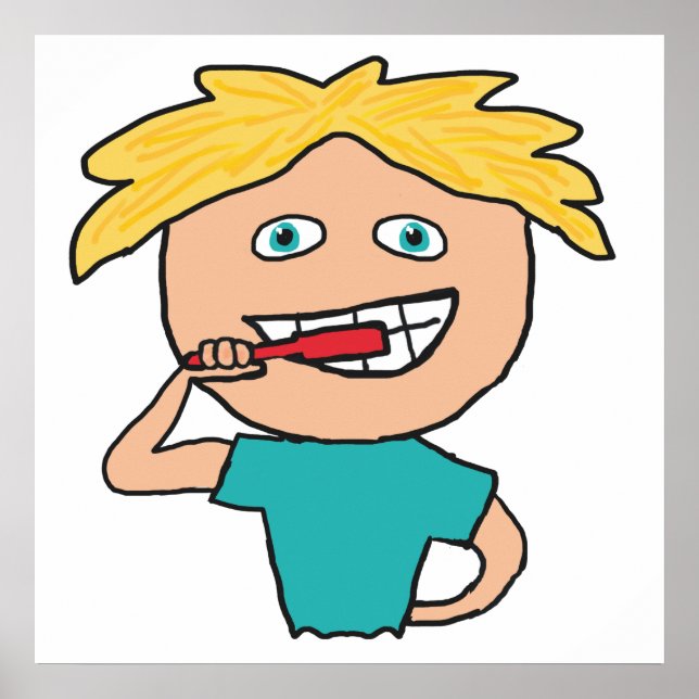 Brushing Teeth Poster (Framsidan)