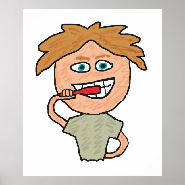 Brushing Teeth Poster (Framsidan)