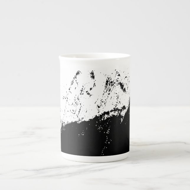 Brushstroke 10 benporslin mugg (Framsidan)