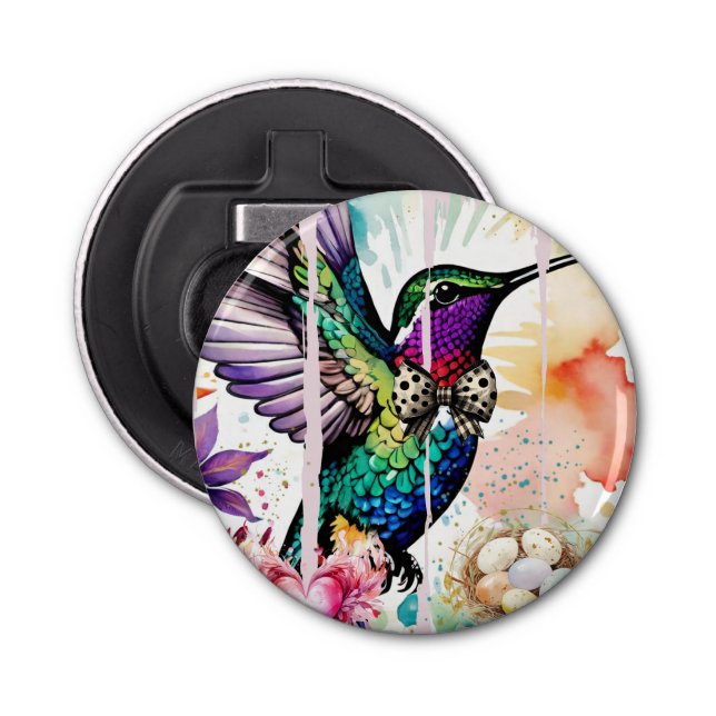 Brushstroke Bird Art Flasköppnare (Framsidan)