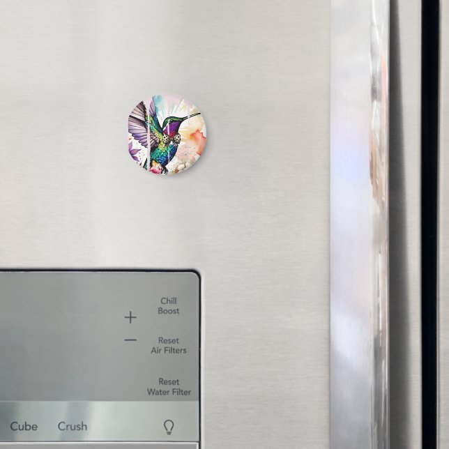 Brushstroke Bird Art Magnet (In Situ (Fridge))