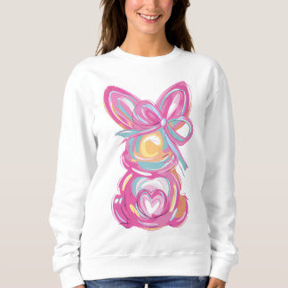 Brushstroke Bunny Gift för henne T Shirt