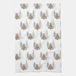 Brushstroke Christmas Tree Kitchen Towels Kökshandduk
