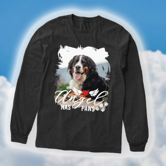 Brushstroke Photo Angel har Tassar Hund Memorial T Shirt