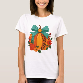 Brushstroke pumpkin png|floral ghost png|Brushstro T Shirt