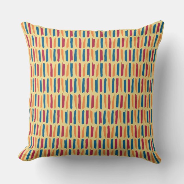 Brushstroke Rand Dekorativ kudde - Boho Stil (Framsida)