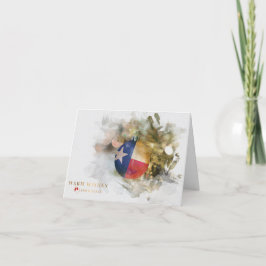 Brushstroke Texas Flagga jul Ornament Art Holi Helgkort