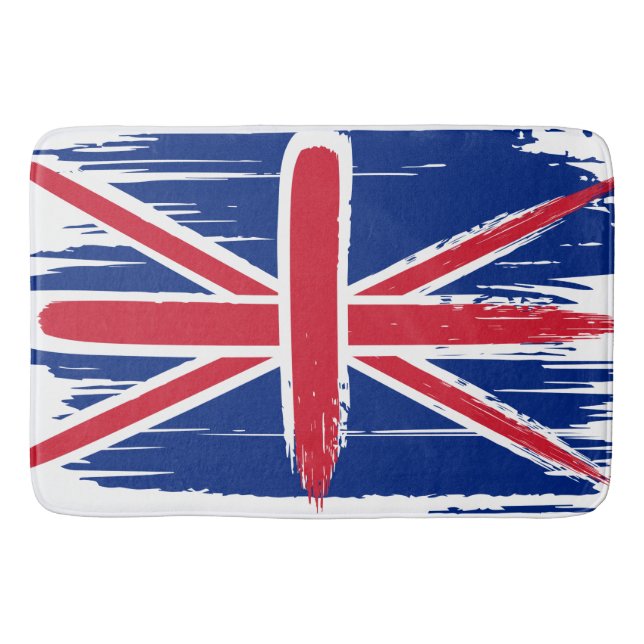 Brushstroke UK Union Jack Flagga Badrumsmatta (Framsidan)
