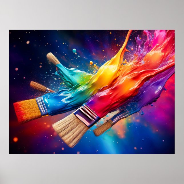 Brushstrokes i Radiant Dreams Poster (Framsidan)