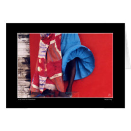 Brushstrokes på en Senegal-Vind Hälsningskort