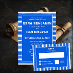 Brushstrokes Rand Blue Anpassningsbar Pub Bat mitz OSA Kort<br><div class="desc">Perfekt OSA kort att inkludera med matchande inbjudan för en bat mitzvah, pub mitzvah eller annat judisk firande! Handen gjorde abstrakt konst med lösa penseldrag åt dig på framsidan och baksidan! FULLT ANPASSADE! Klicka på "Anpassa" ovan om du vill redigera texten. Klicka på "Redigera med verktyg" om du vill justera...</div>