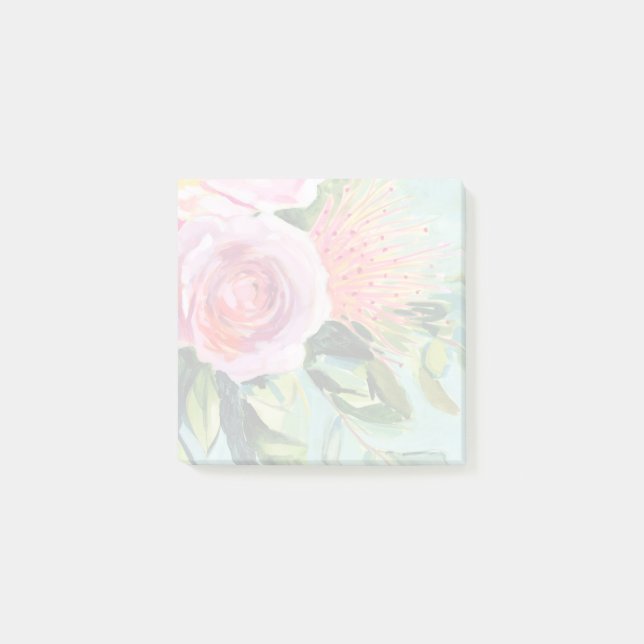 Brushy Blommigt I Post-it Block (Framsida)