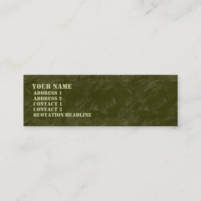 Brushy Sten Mini Visitkort (Framsida)