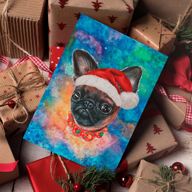 Brussel Griffon Breed Hund jul Helg Vykort (Skapare uppladdad)