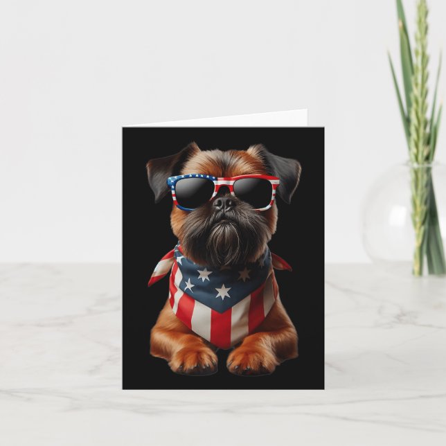 Brussel, Hund 4:e juli Amerikanska oberoende Kort (Framsida)