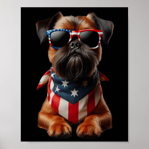 Brussel, Hund 4:e juli Amerikanska oberoende Poster