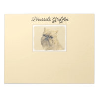 Brussel, rå målning - Original Hund Art