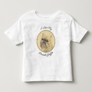 Brussel, rå målning - Original Hund Art T Shirt