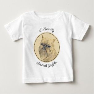 Brussel, rå målning - Original Hund Art T Shirt