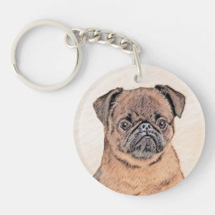 Brussel, utjämnad målning Original Hund Art