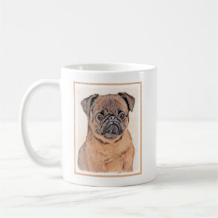 Brussel, utjämnad målning Original Hund Art Kaffemugg