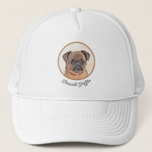 Brussel, utjämnad målning Original Hund Art Keps
