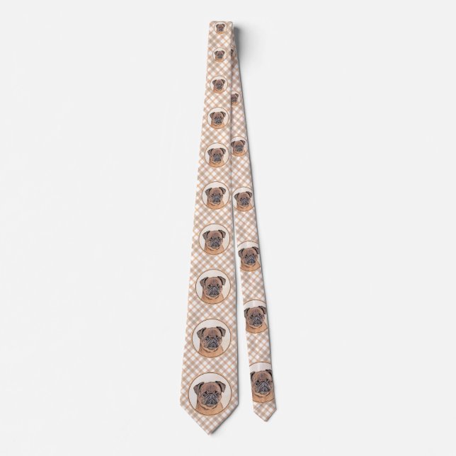Brussel, utjämnad målning Original Hund Art Slips (Framsida)