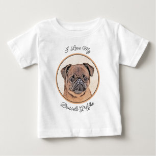 Brussel, utjämnad målning Original Hund Art T Shirt