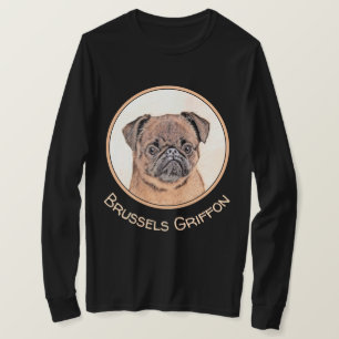 Brussel, utjämnad målning Original Hund Art T Shirt