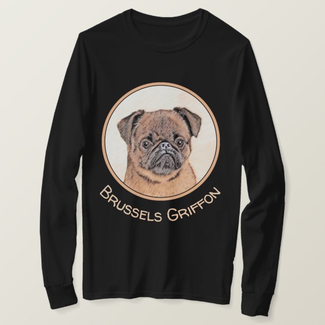 Brussel, utjämnad målning Original Hund Art T Shirt (Design framsida)