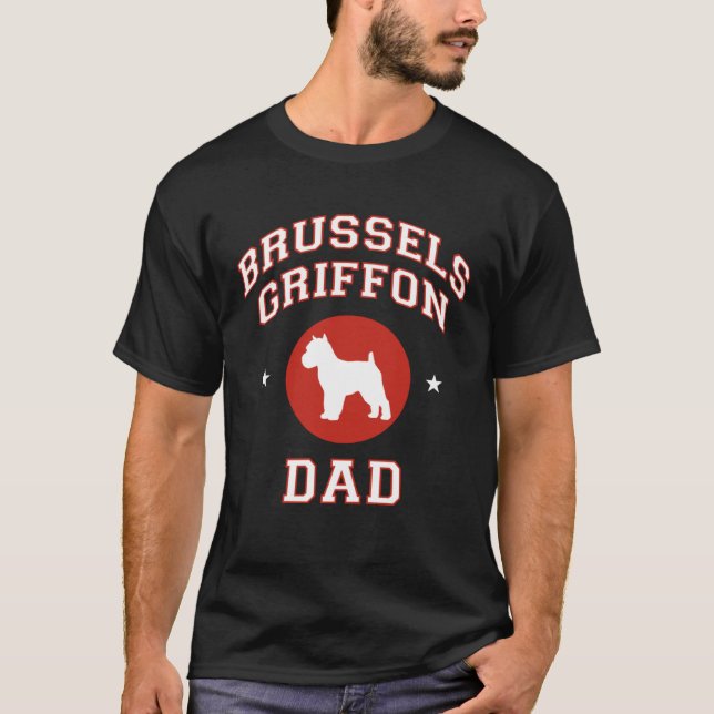 Brussels Griffon Dad T Shirt (Framsida)