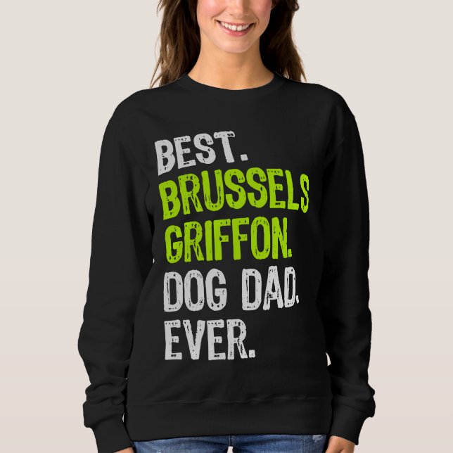 Brussels Griffon Dog Dad Fathers Day Dog T Shirt (Framsida)