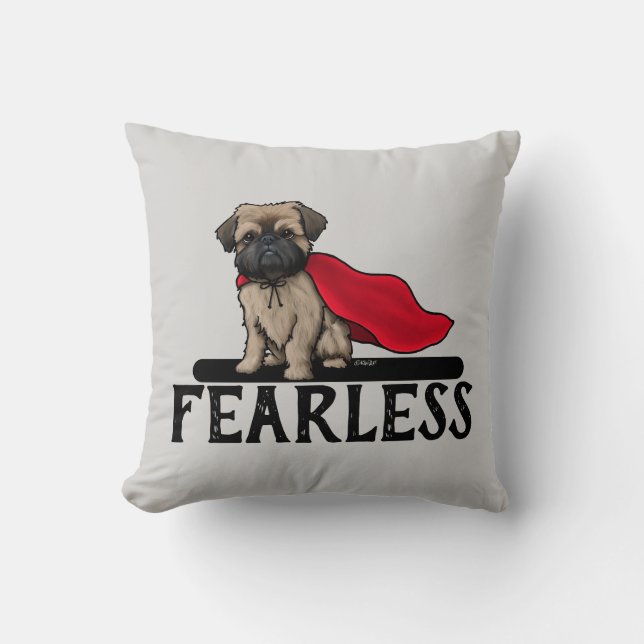 Brussels Griffon Fearless Kudde (Framsida)