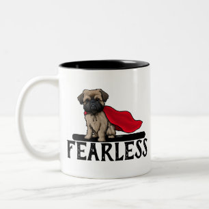 Brussels Griffon Fearless Två-Tonad Mugg
